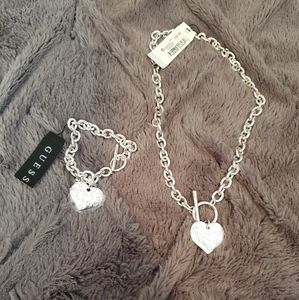 Guess necklace & bracelet